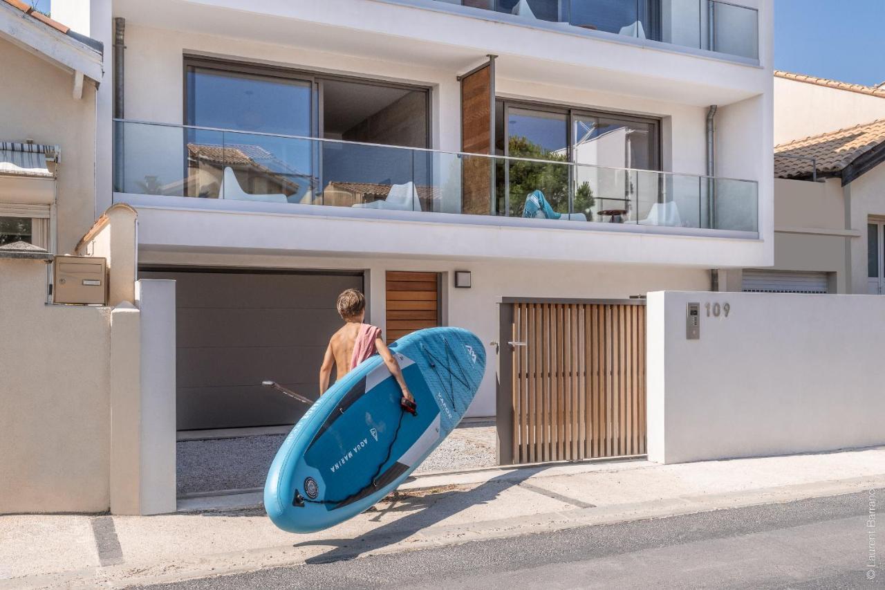 South-Of-France T2 Neuf Haut De Gamme, Climatise, Parking Gratuit, 2Eme Ligne Balcon カルノン・プラージュ エクステリア 写真